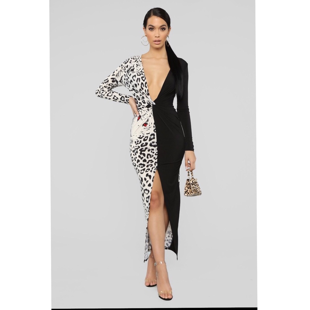 NWOT Leopard Dress - Picture 3 of 6